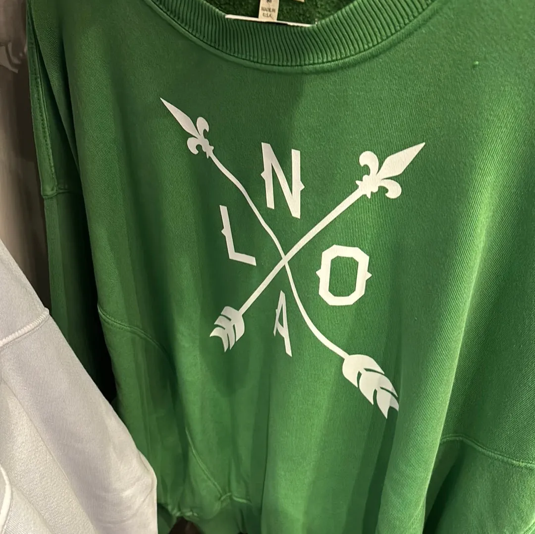 19373 Nola Arrow Organic Pigment Dye Pullover sweatshirt