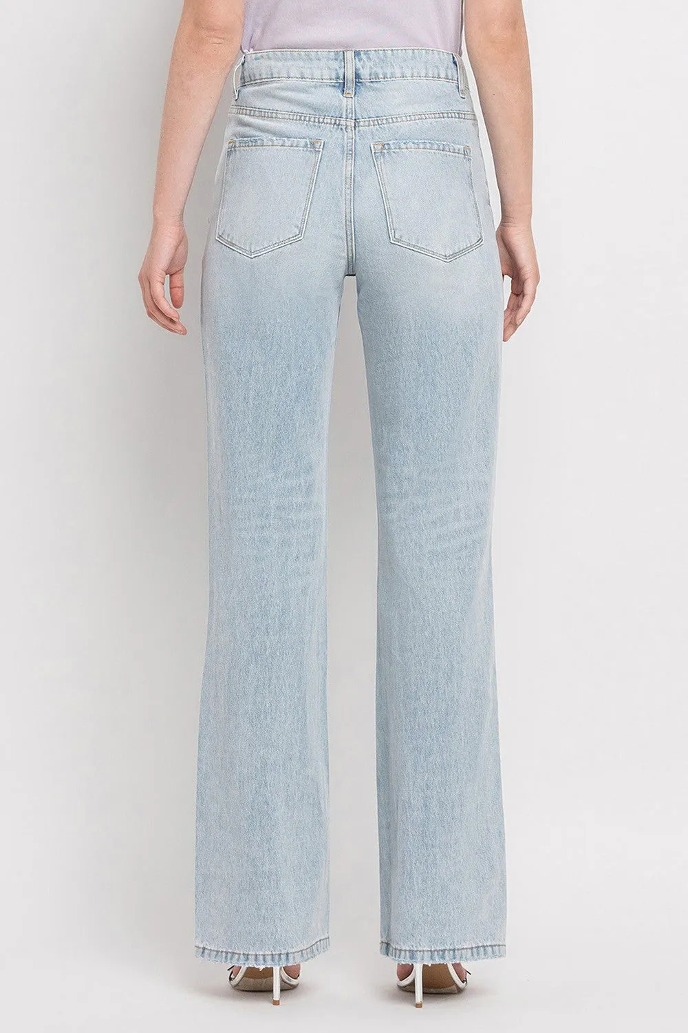 90'S Vintage Super High Rise Flare Jeans