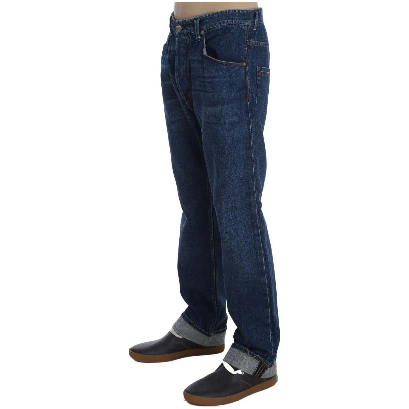 Acht Chic Baggy Loose Fit Blue Jeans for Men