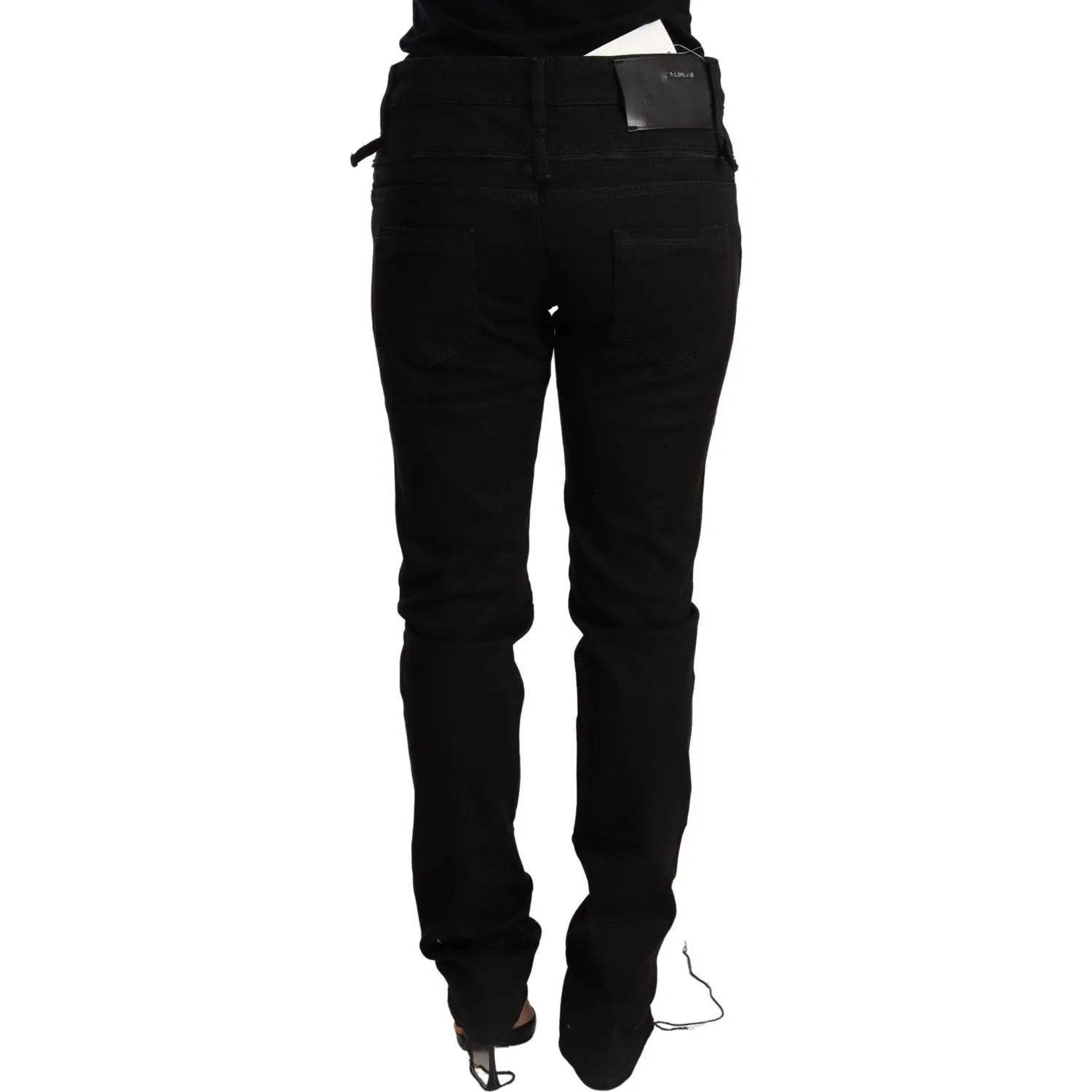 Acht Chic Low Waist Skinny Black Denim