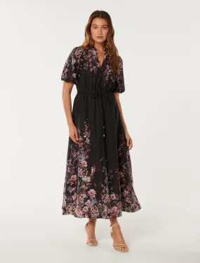 Adele Printed Midi Dress