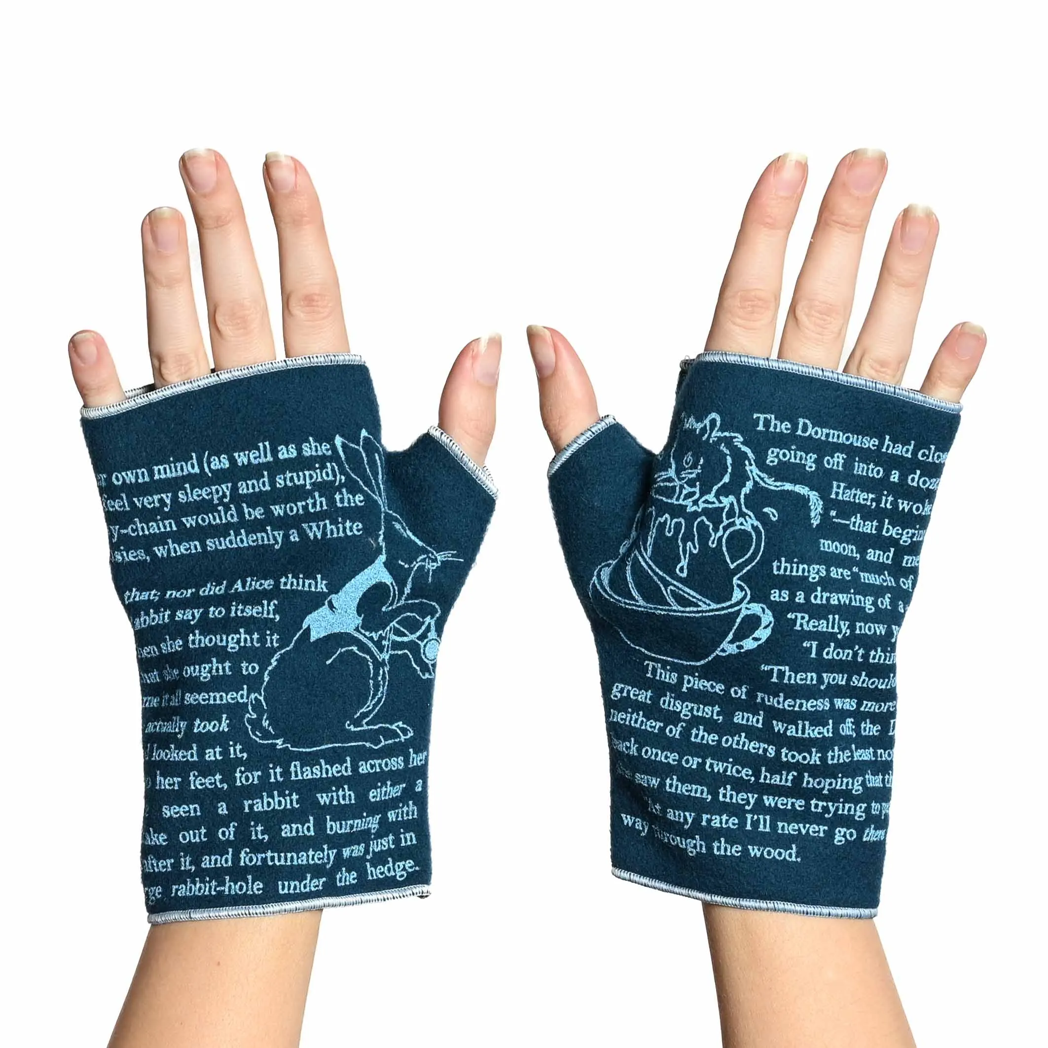 Alice in Wonderland Italian Wool Gloves