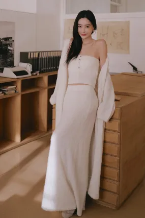 Alpaca Blend Maxi Skirt (羊駝毛混紡針織長裙)