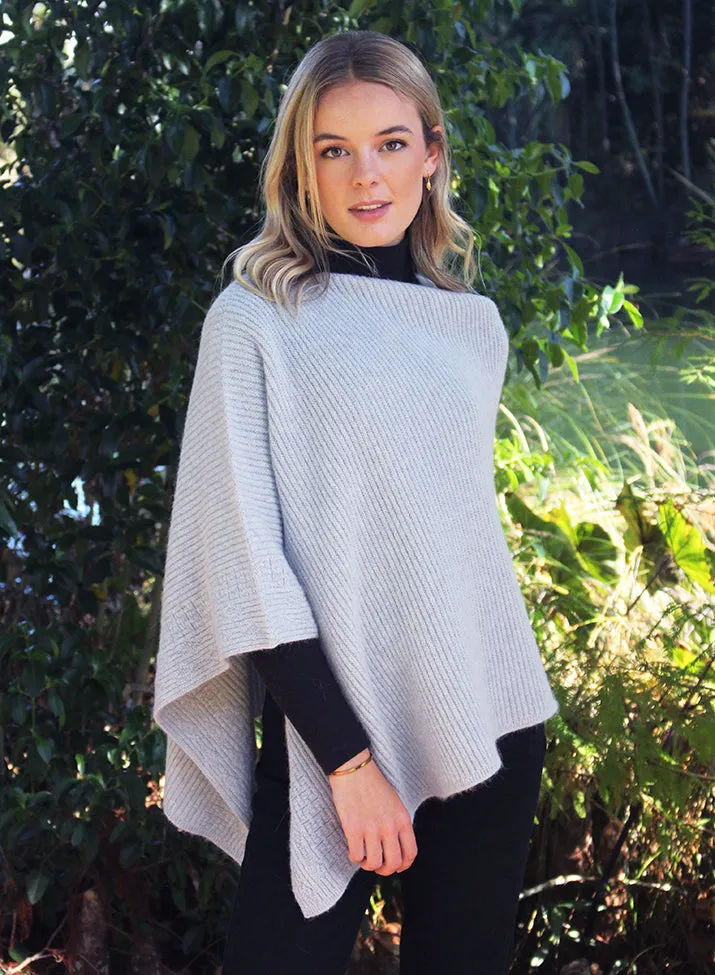 ALPACA RIB PONCHO