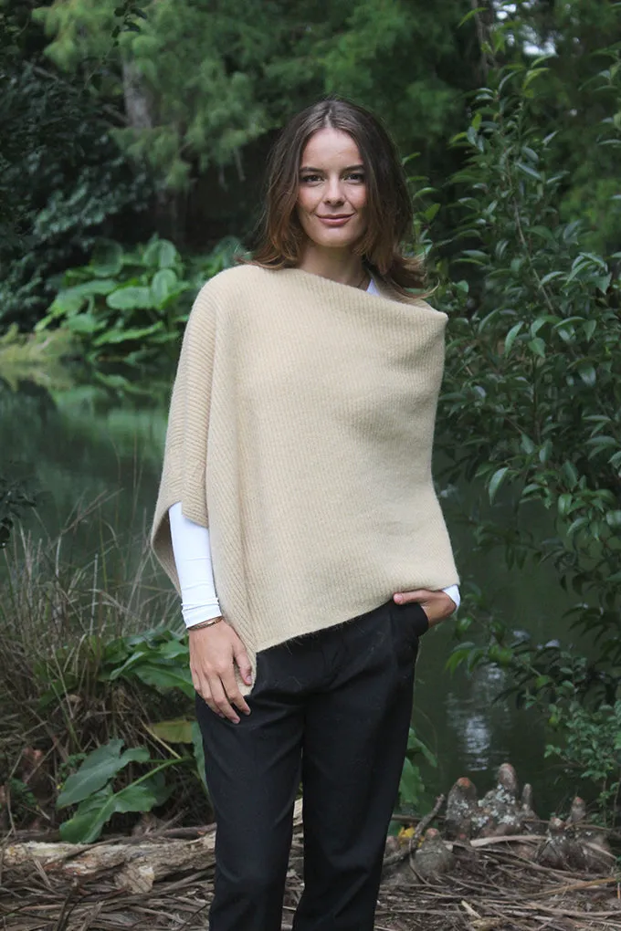 ALPACA RIB PONCHO