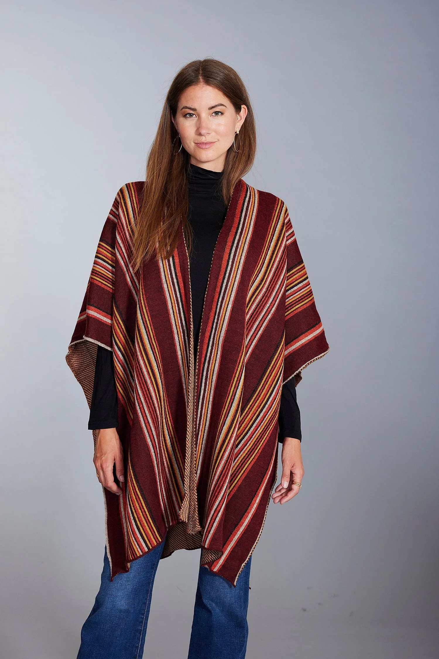 Altiplano Baby Alpaca Poncho - Women's Ruana Wrap