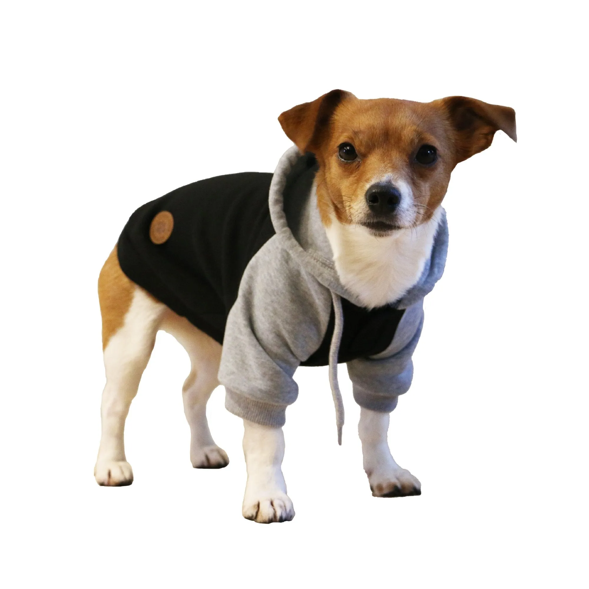 Ancol Muddy Paws Black & Grey Hoodie Dog Jumper