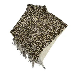 ANIMAL PRINT CHICOS PONCHO, Size ONESIZE