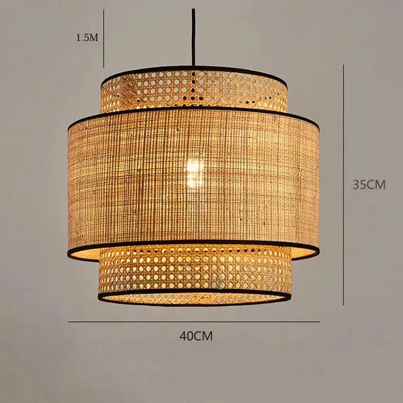 Aryan - Handmade Rattan Woven Pendant Lamp