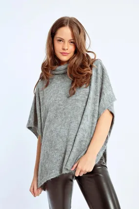 Ash Grey Gina Poncho