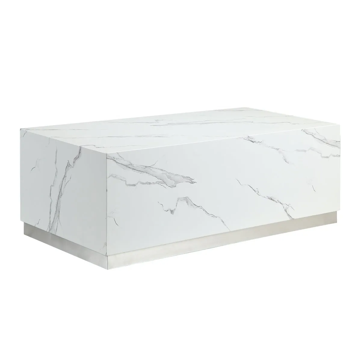 Astraia White Rectangular Coffee Table