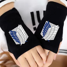 Attack on Titan Fingerless Gloves