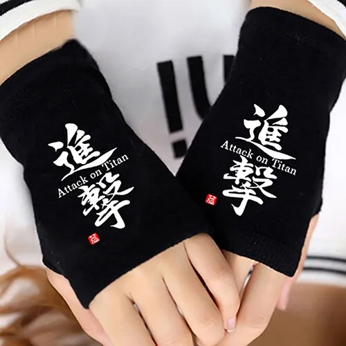 Attack on Titan Fingerless Gloves