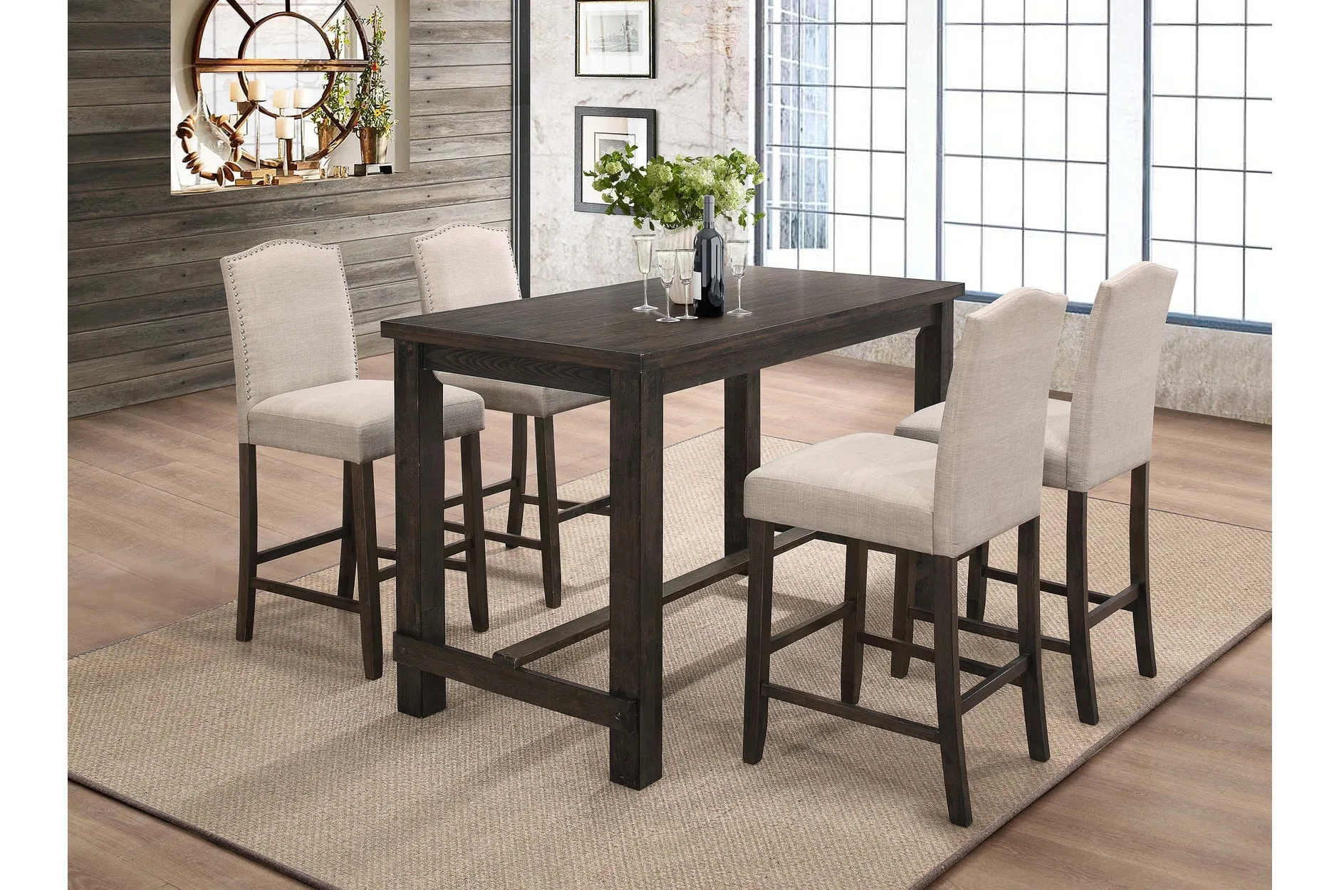 Bartell Counter-Height 5 Piece Dining Set