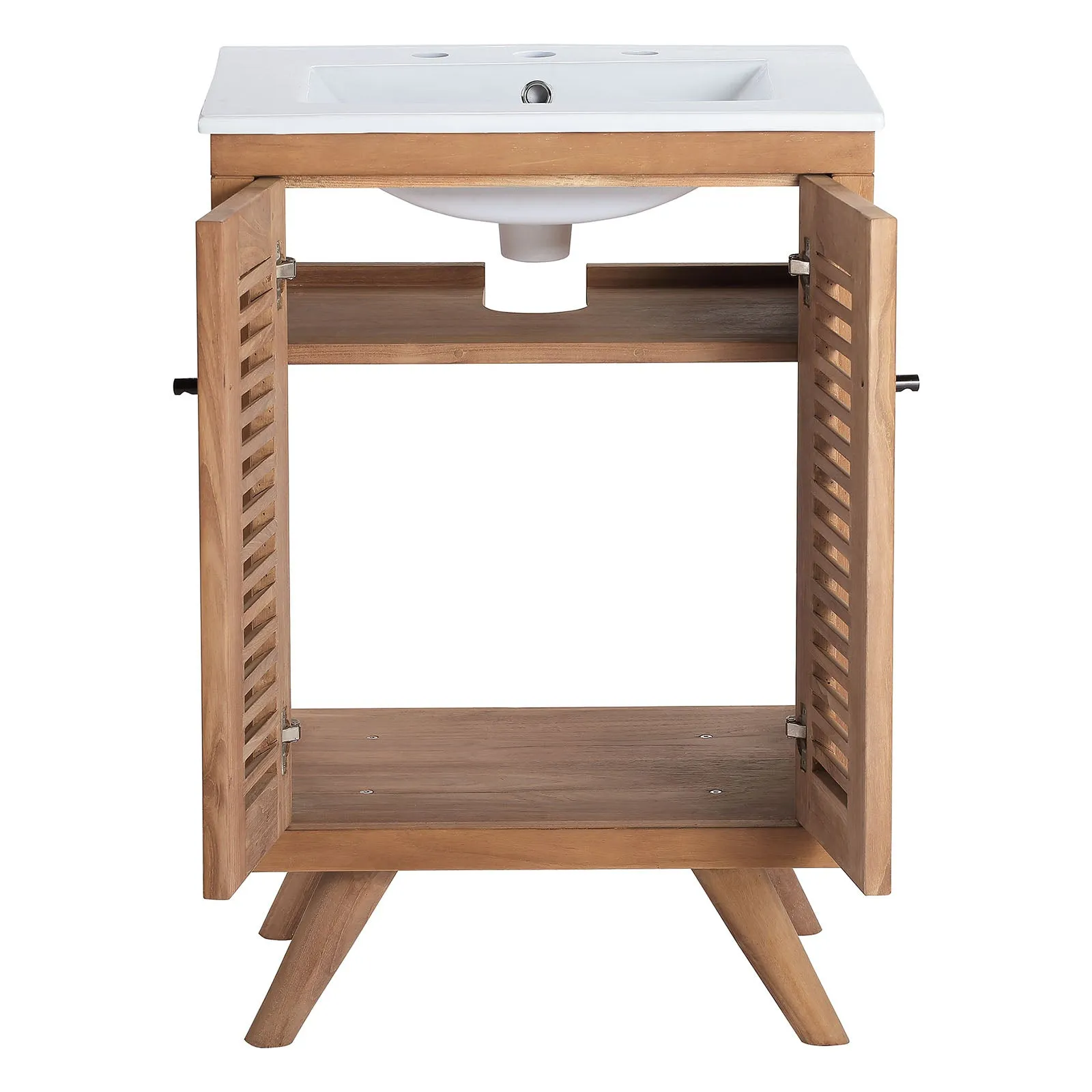 Birdie 24" Bathroom Vanity Natural White EEI-5112-NAT-WHI