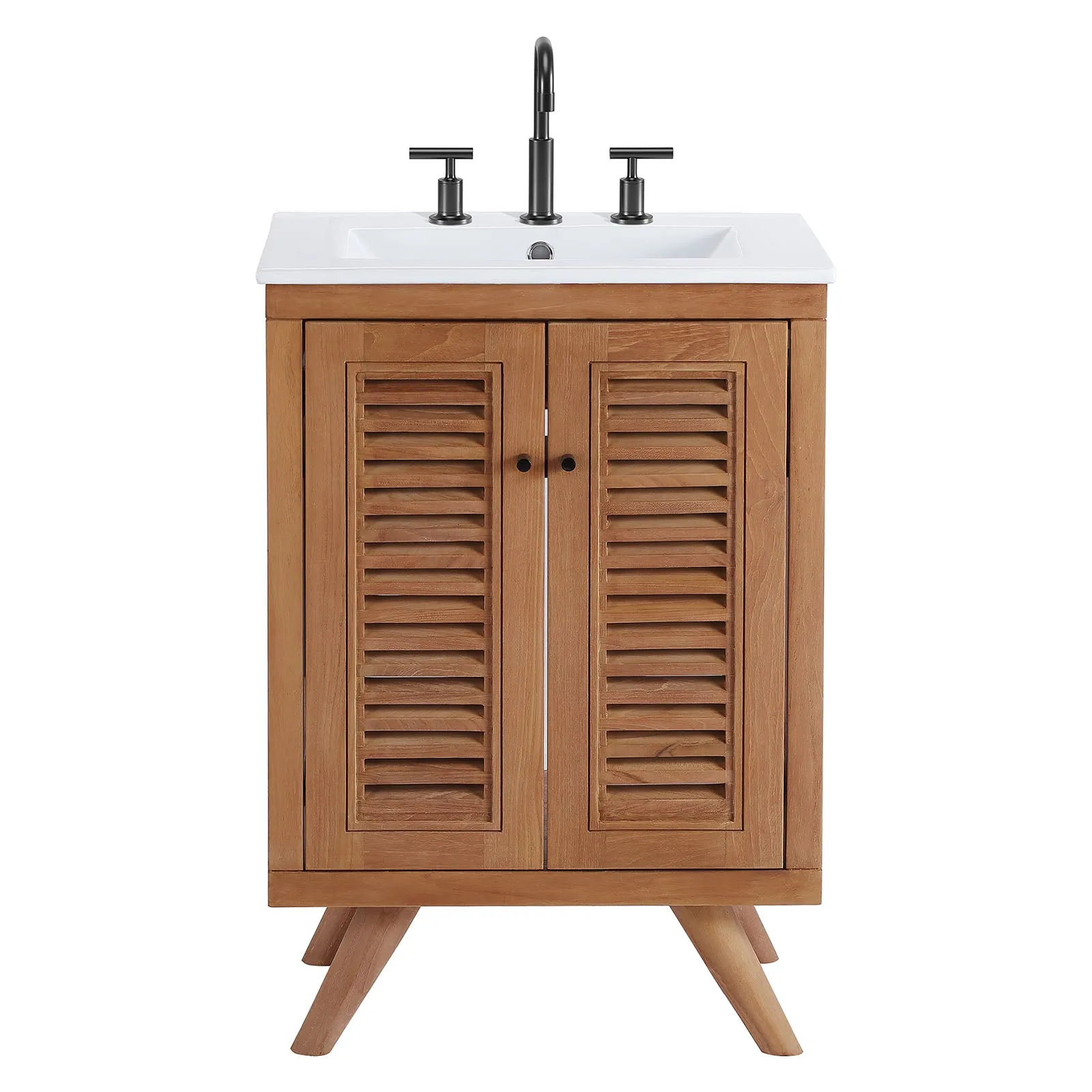 Birdie 24" Bathroom Vanity Natural White EEI-5112-NAT-WHI