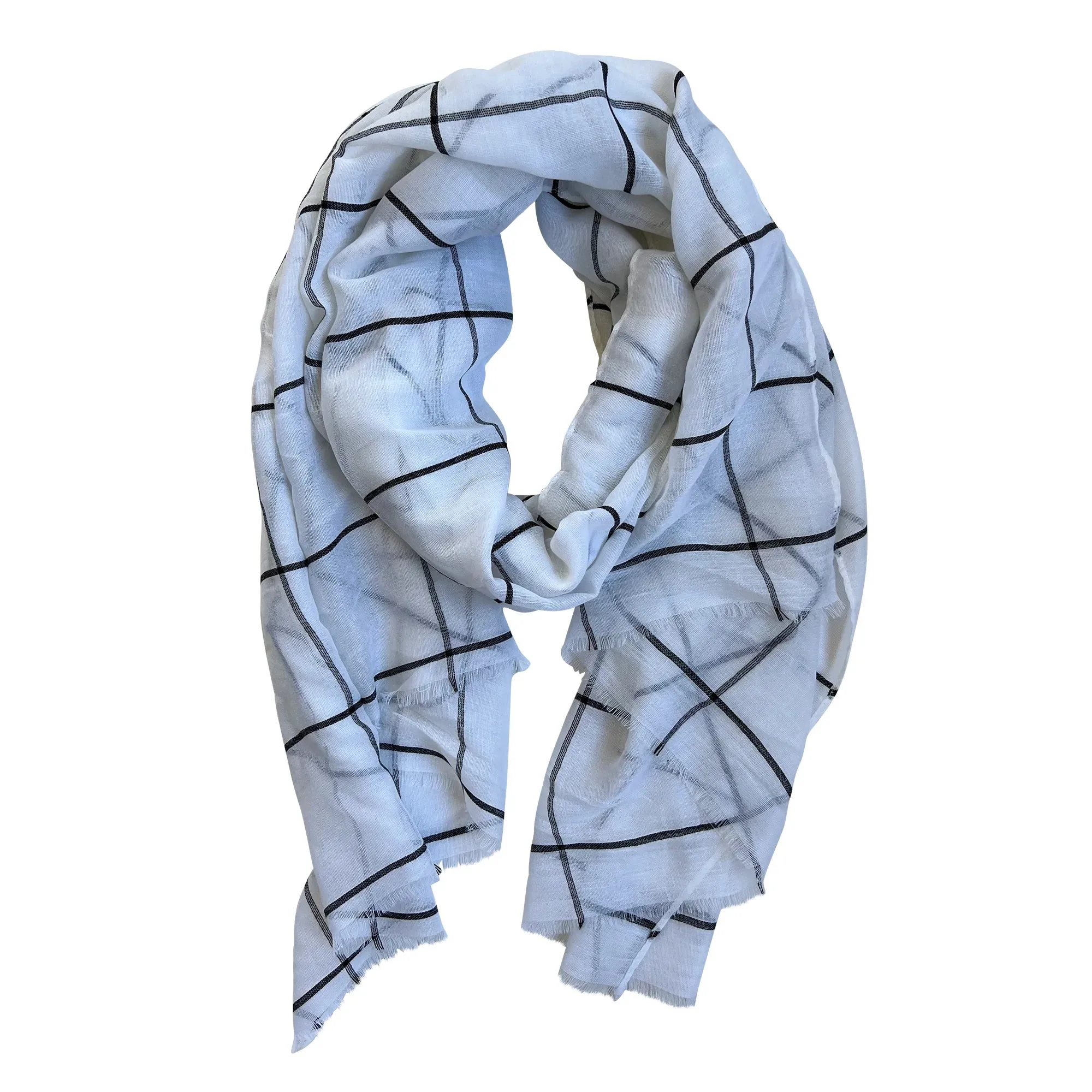 Black & White Print Scarf