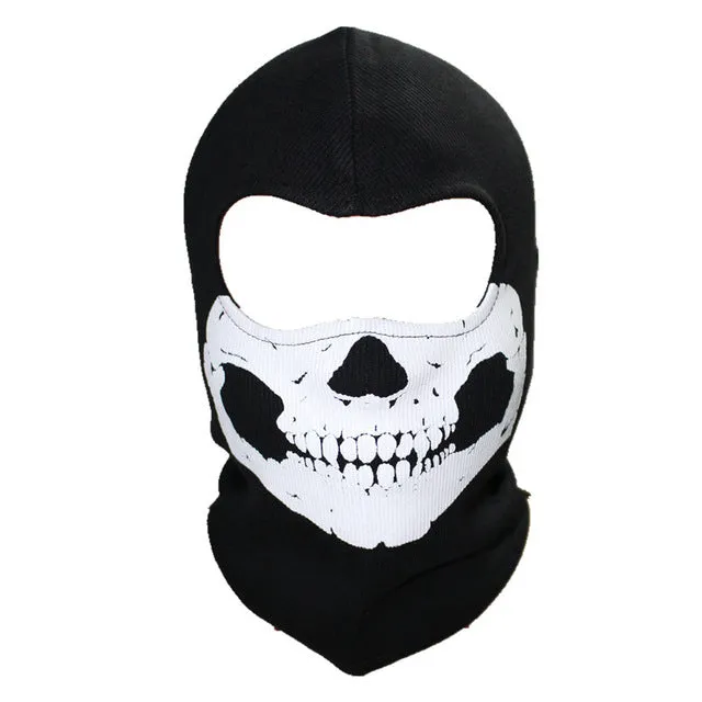 Black Punisher Mask Balaclava Beanies Hats Men Ghost Skull Full Face Warmly Mask Hood Beanie Ggorros Hombre Casquette Bbalaclava