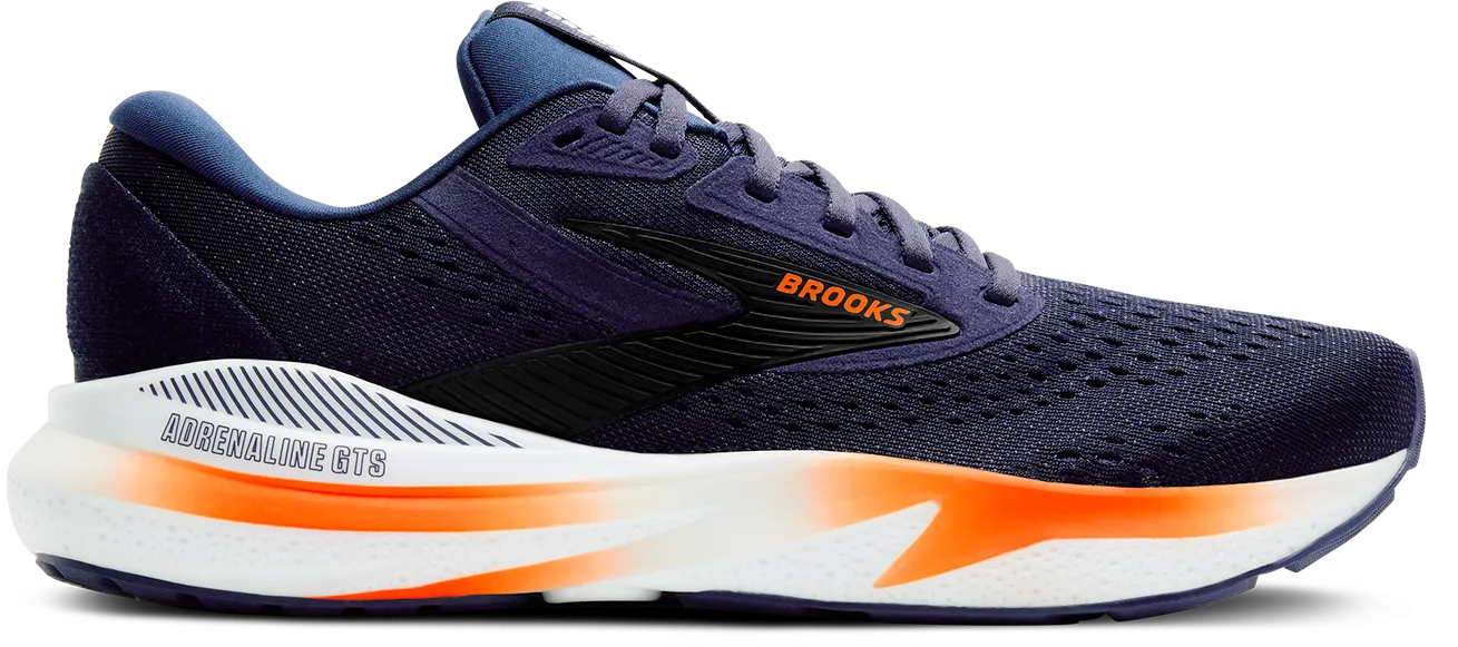 Brooks Adrenaline GTS 24 (Mens) - Peacoat/Orange/White