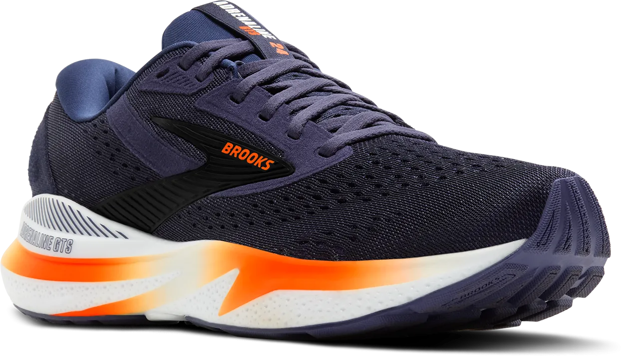 Brooks Adrenaline GTS 24 (Mens) - Peacoat/Orange/White