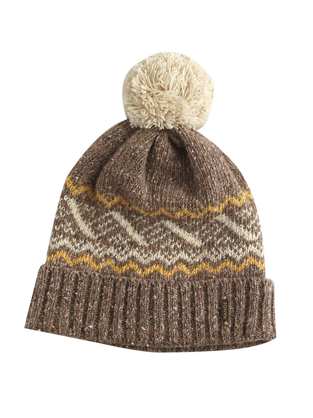 Brown Pompom Hat