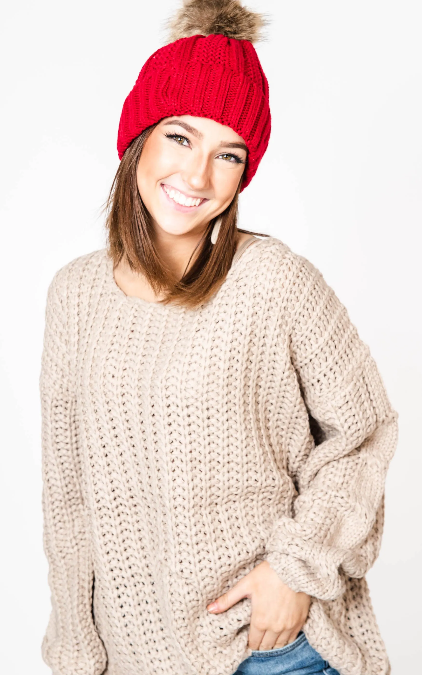 Cable Knit Hat