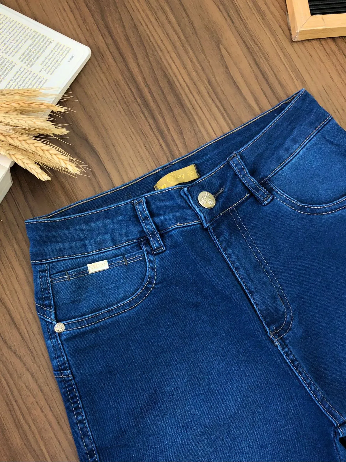 Calça Jeans Barra Botões 7510/1001A