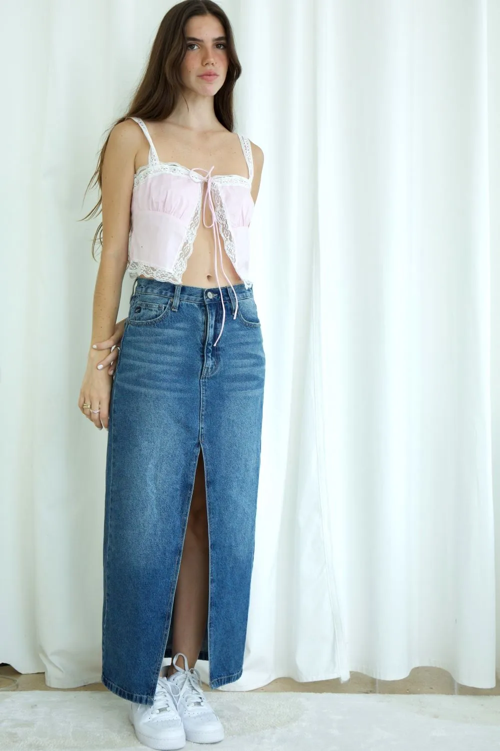 Callie Denim Maxi Skirt