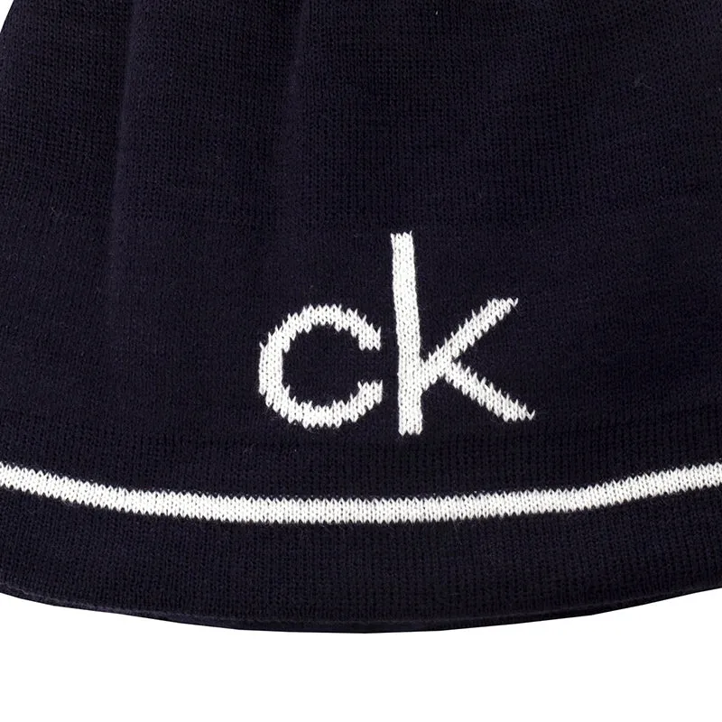 CALVIN KLEIN React Reversible Men's Beanie (Navy/White)