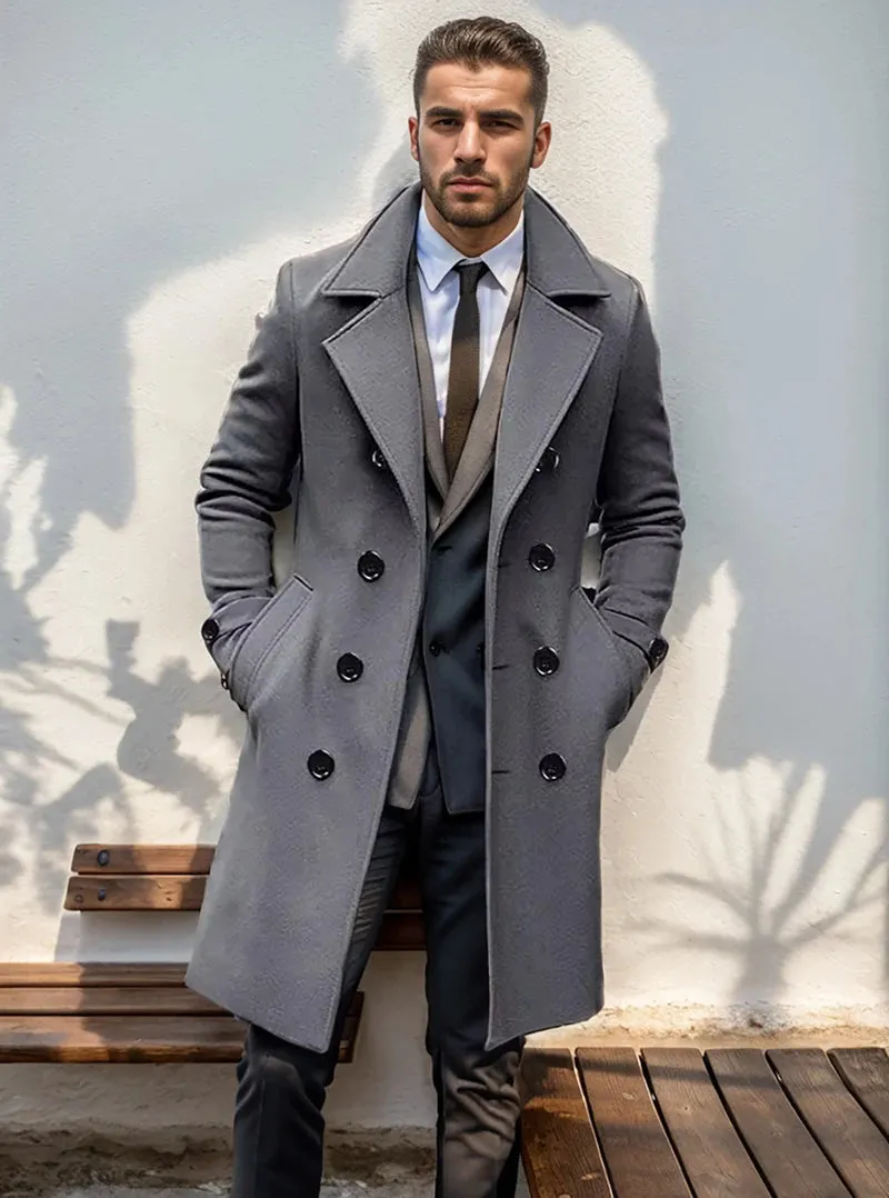 Casual british long coat