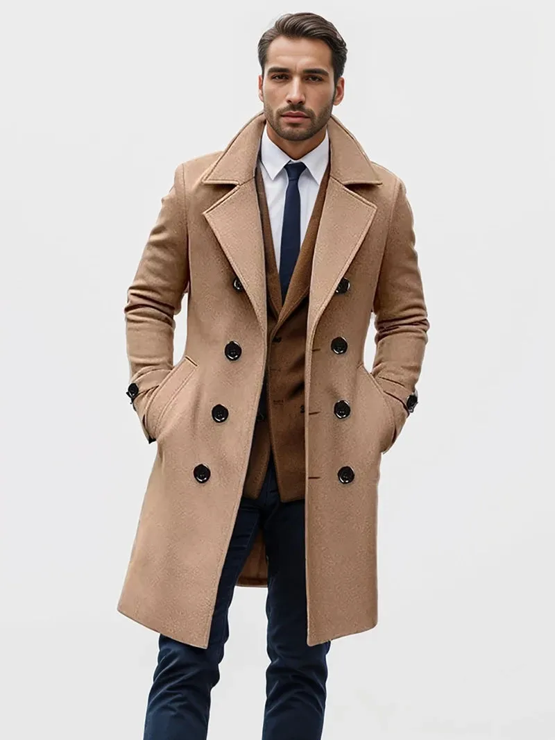 Casual british long coat