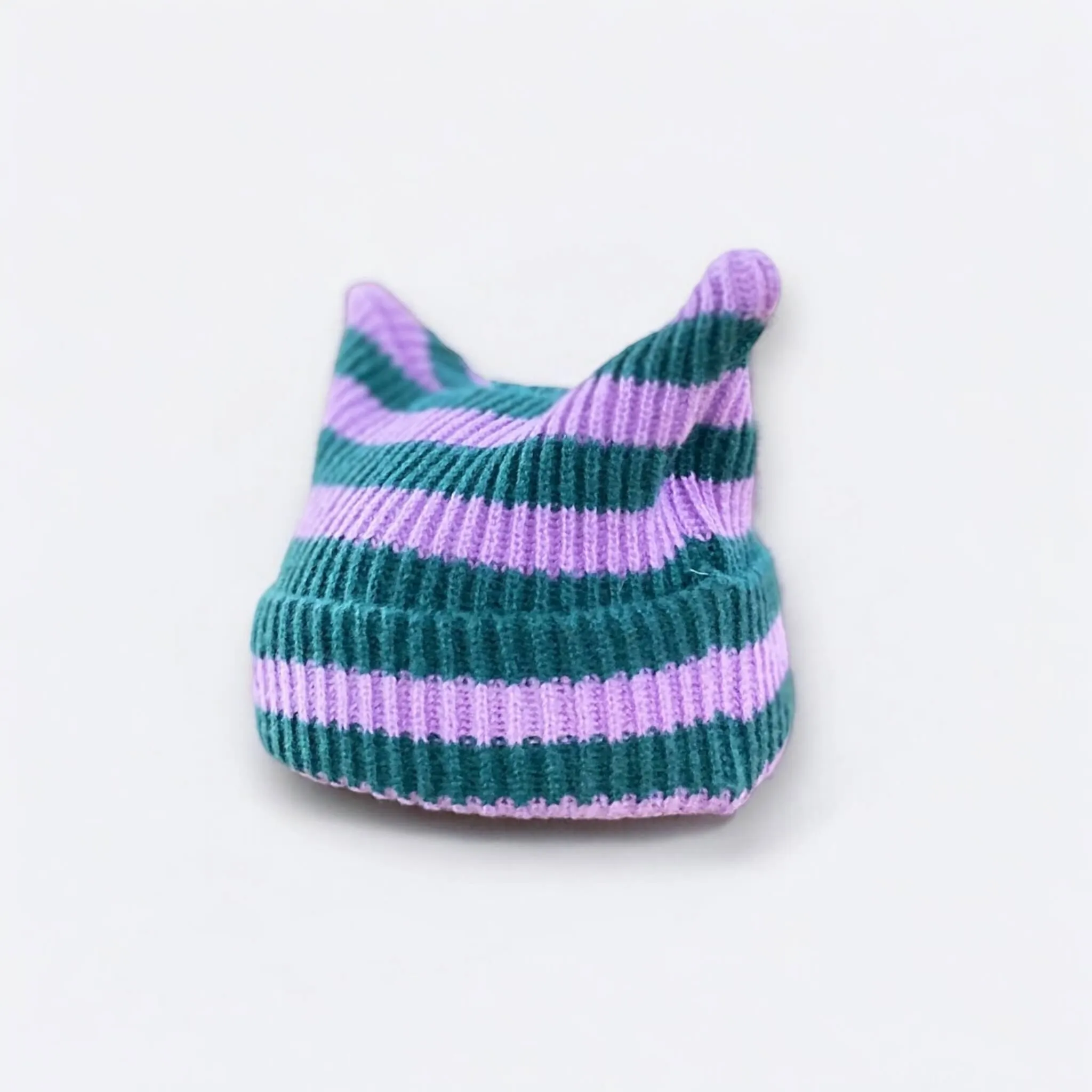 Cat Ears Striped Knitted Beanies