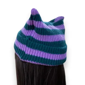 Cat Ears Striped Knitted Beanies