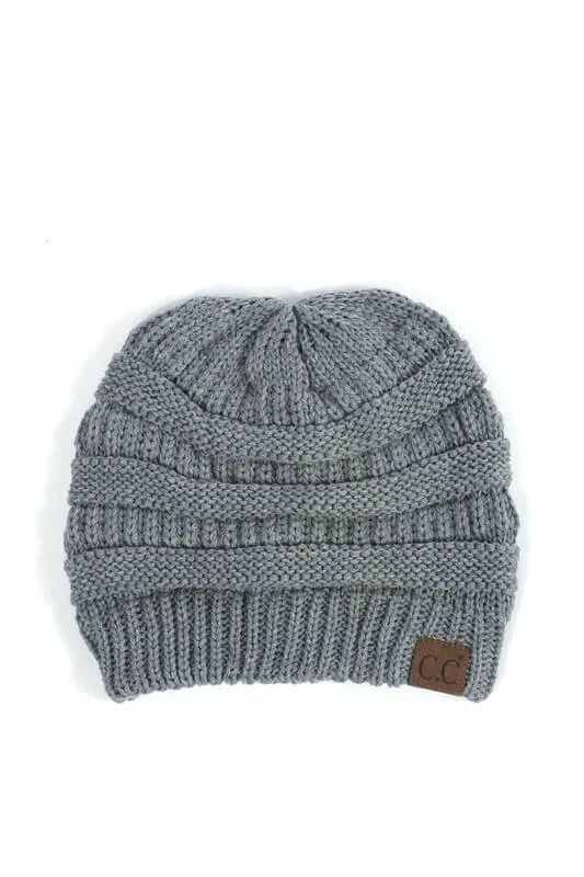 CC Hat Beanie Light Melange Grey