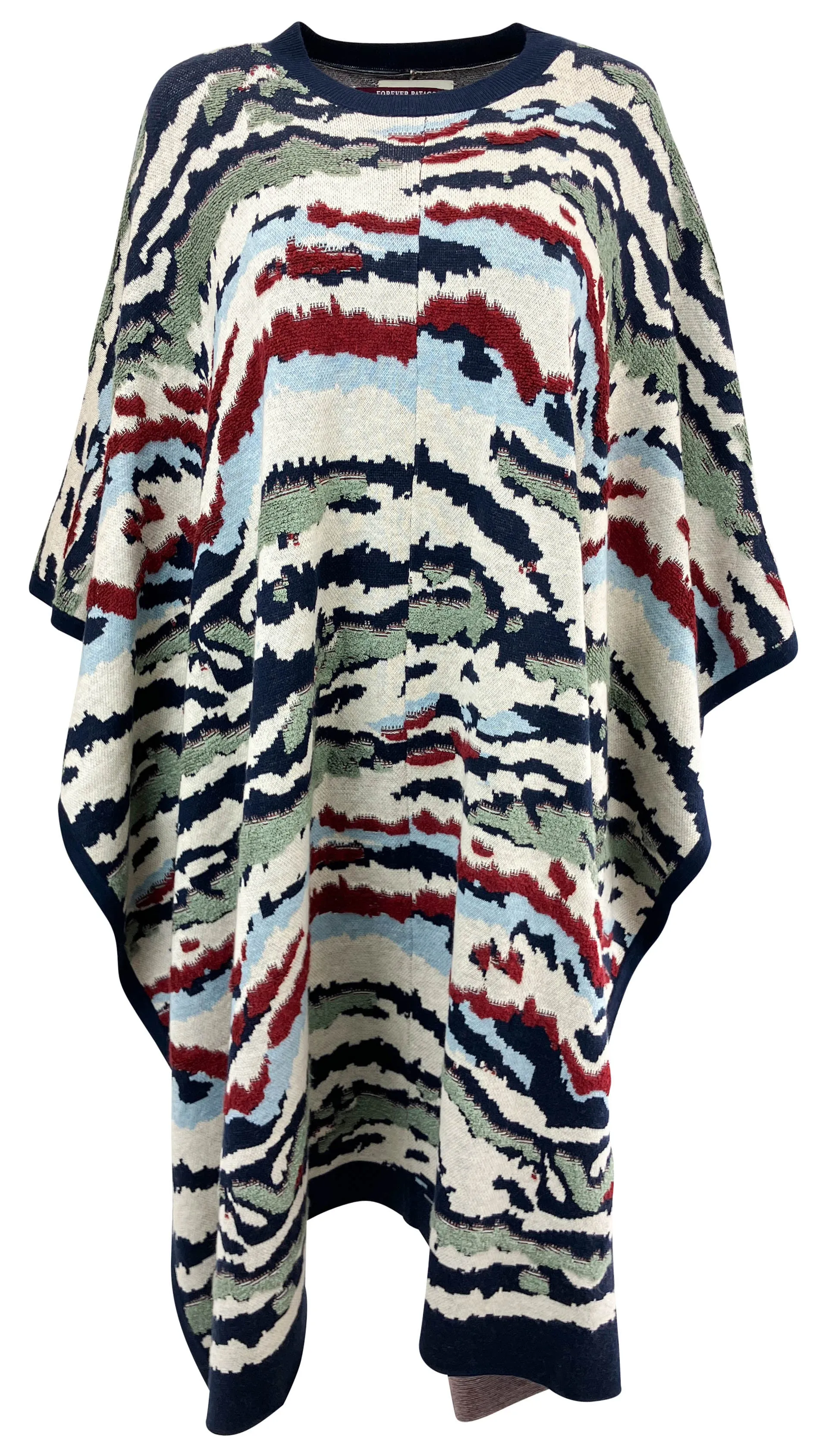 Chufy Lucis Knit Poncho in Multi