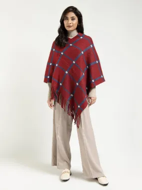 Classic Check Poncho