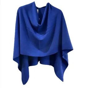 Cobalt Blue Cashmere Poncho