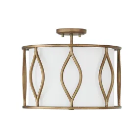 Cohen 3-Light Semi-Flush Mount in Mystic Luster