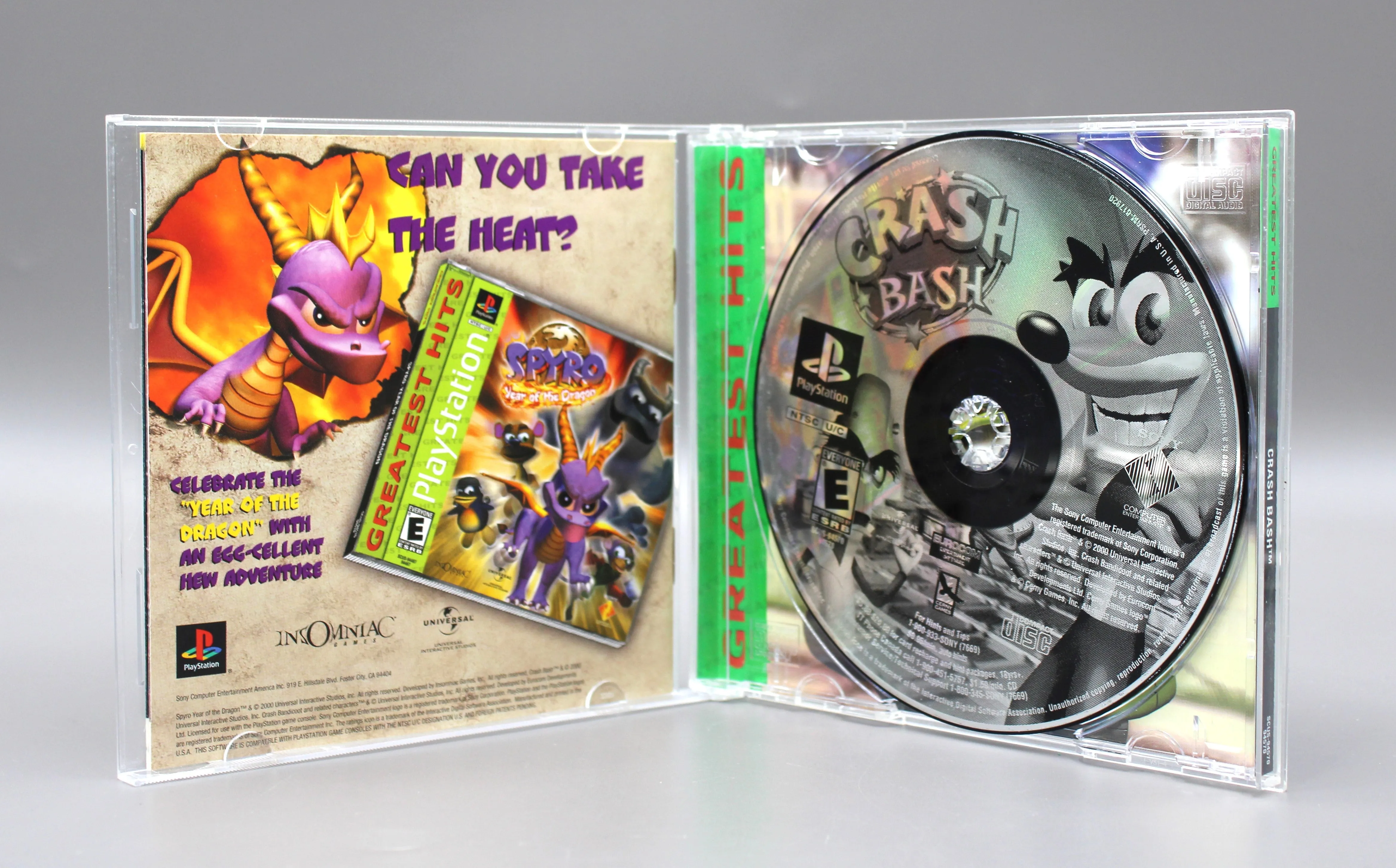 Crash Bash (Sony PlayStation 1, PS1, 2000) Greatest Hits, Complete CIB