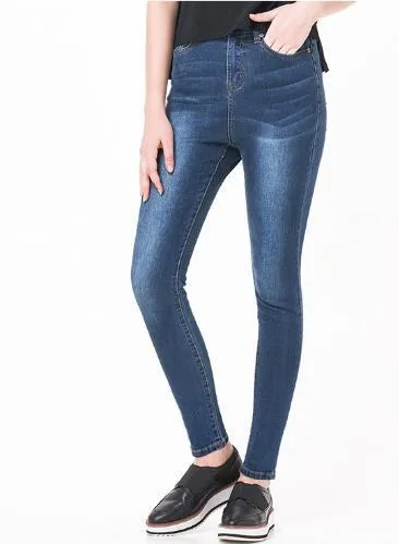 Denim Women's Jeans High Waist Stretchable Skinny Pants Trousers