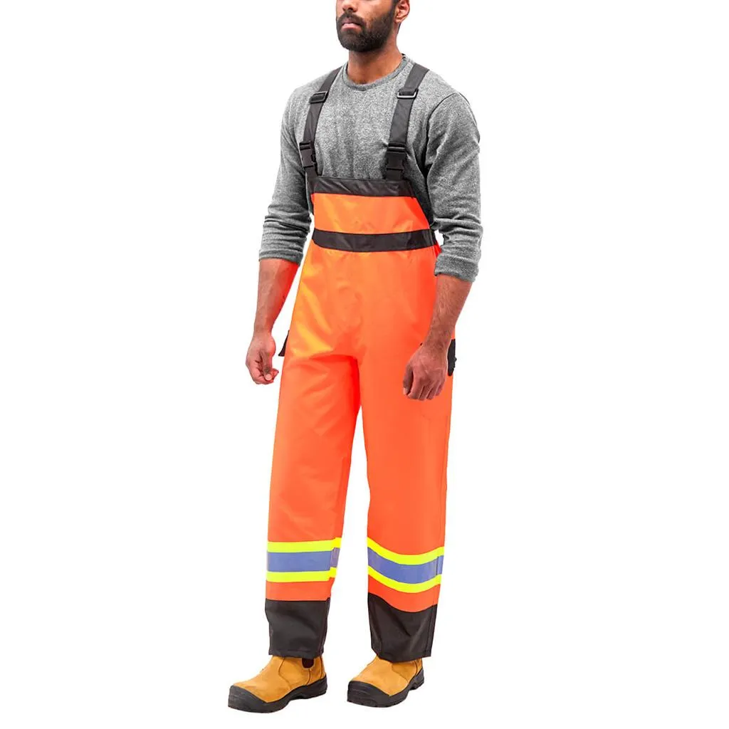 DuraDrive Men's Orange High-Visibility Rain Overall