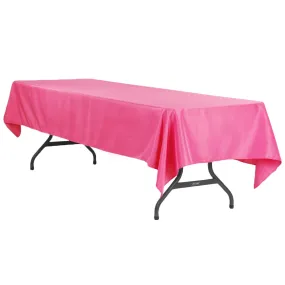 Economy Polyester Tablecloth 60"x120" Rectangular - Fuchsia