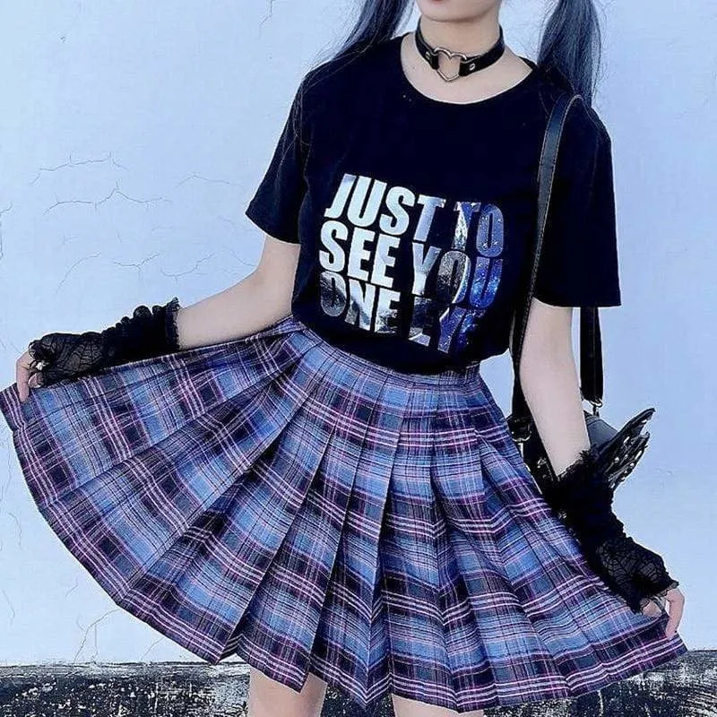 Electric Plaid Skirt (17 Colors)