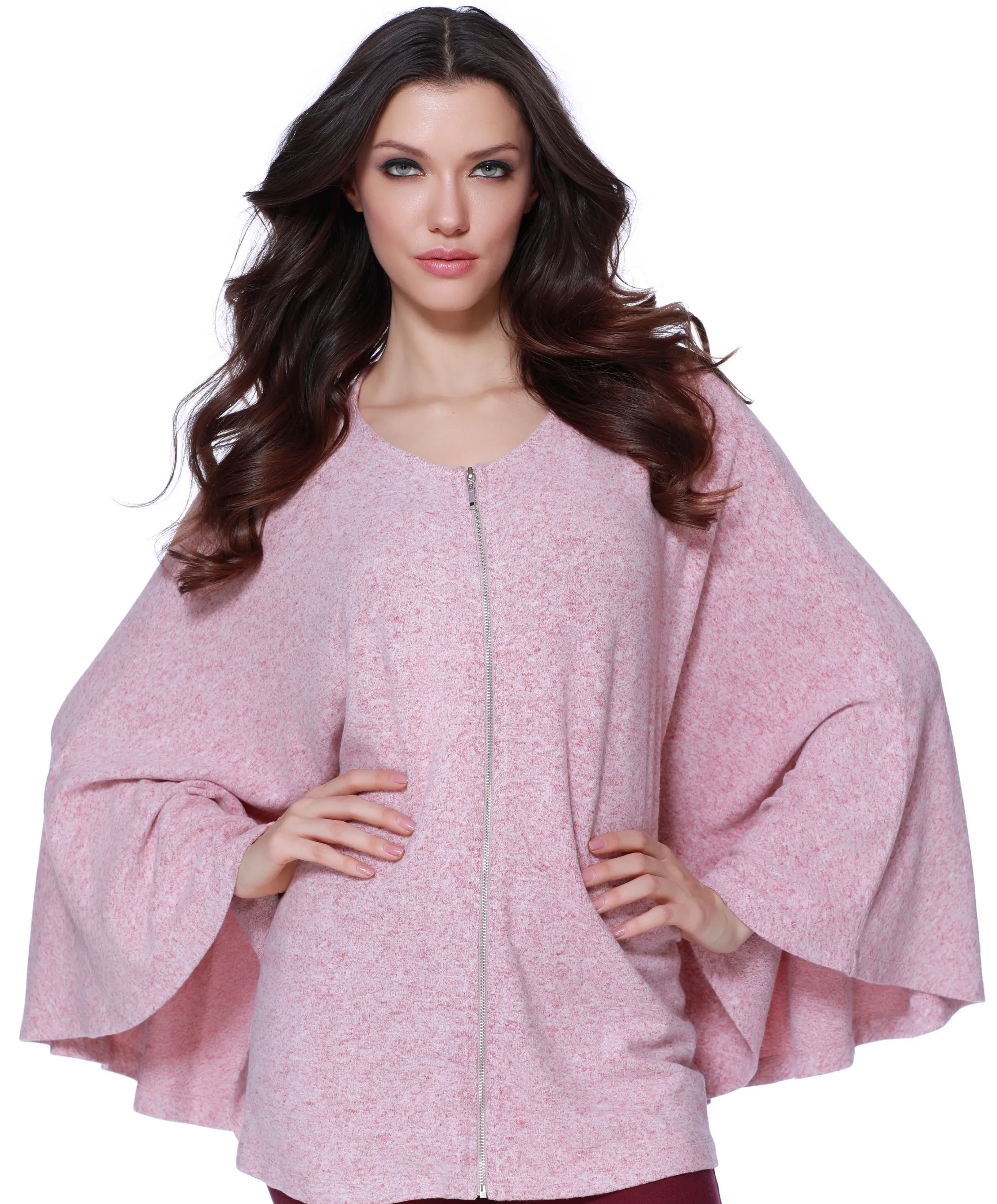 Eloise Kashmira Zip Up Poncho