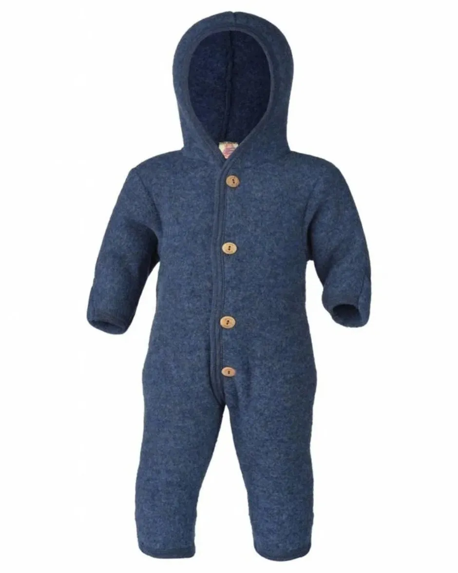 ENGEL- overall wool fleece - blue