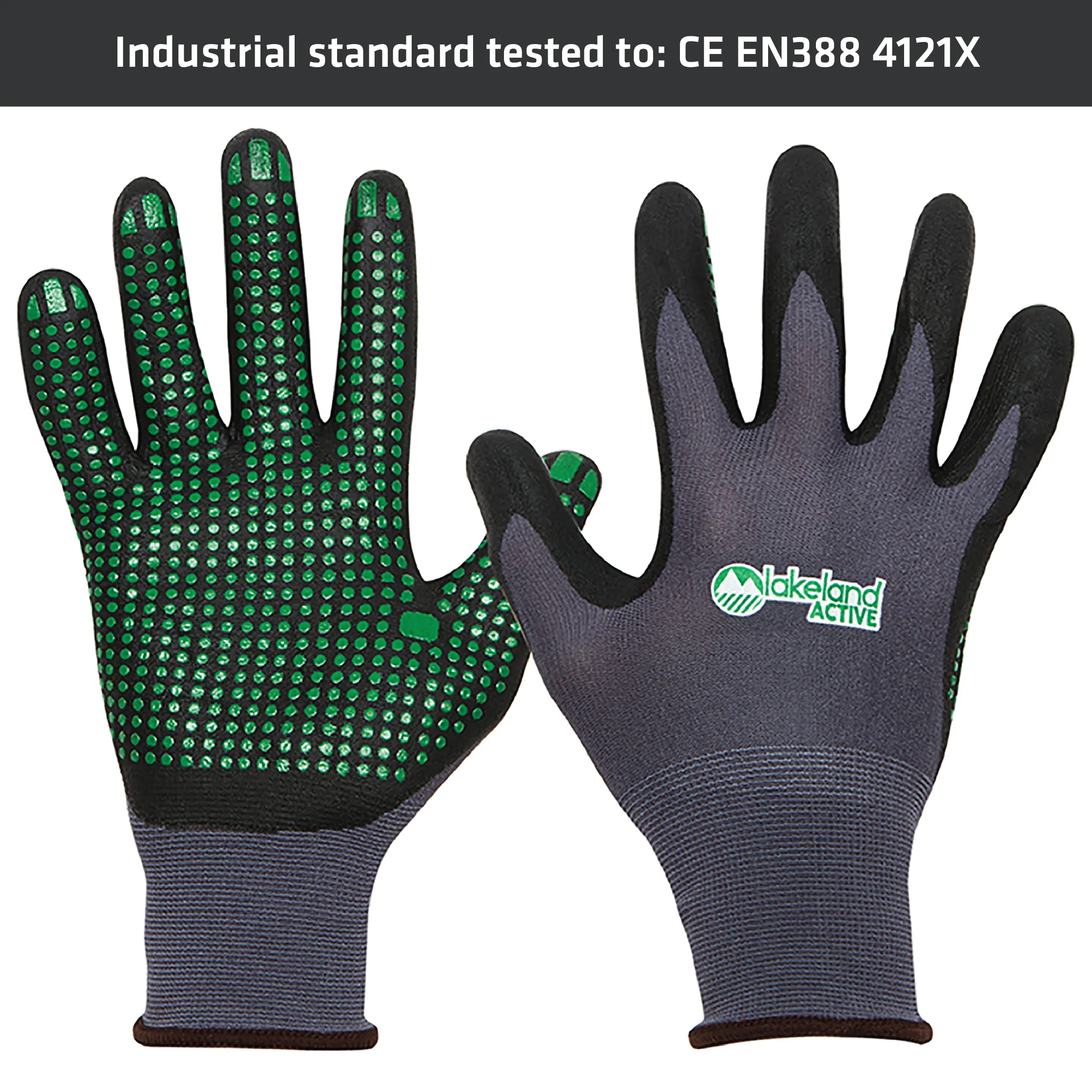 Eskrigg Nitrile Palm Work & Garden Gripper Gloves