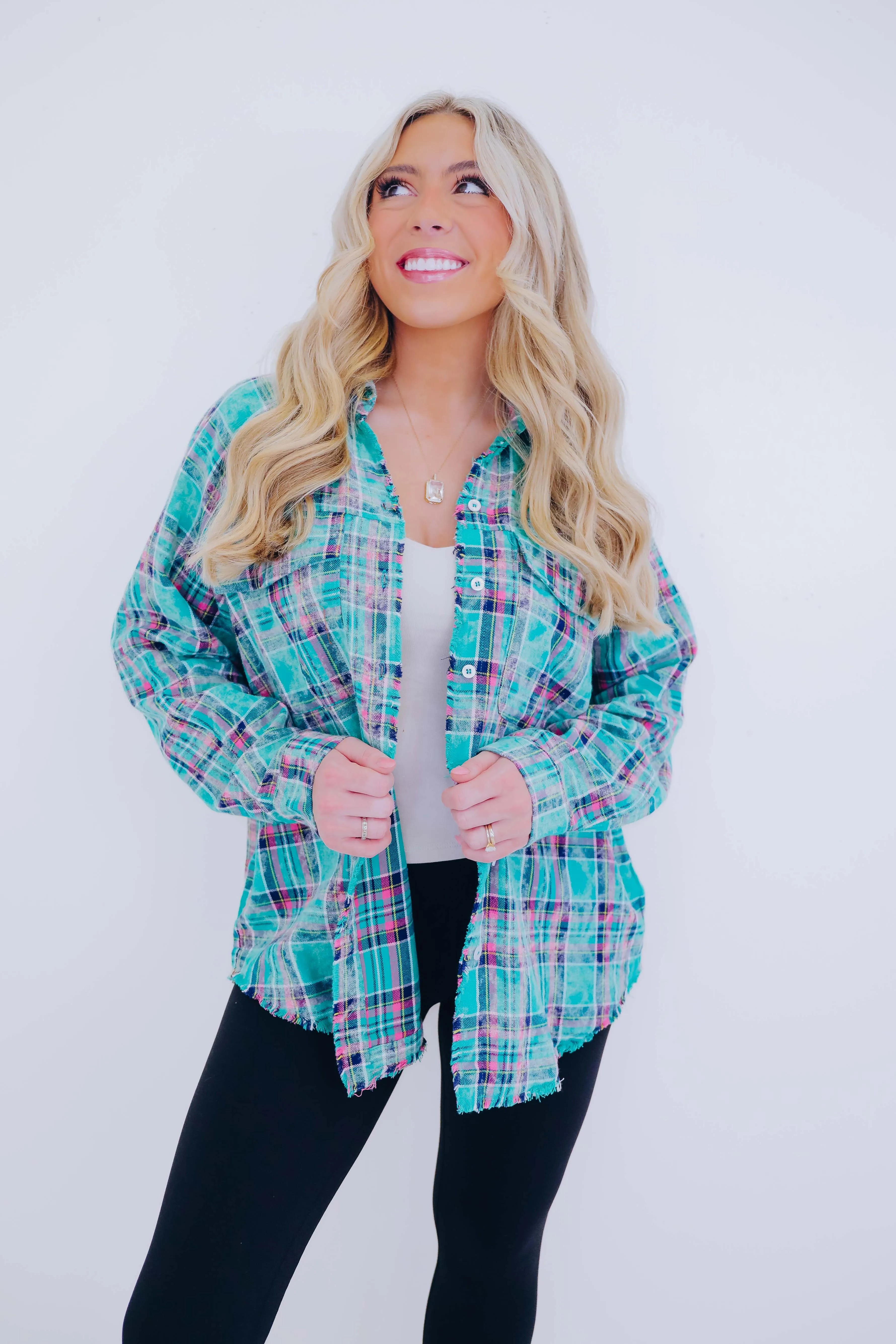 Folklore Flannel Oversized Button Up Shirt - 2 Colors