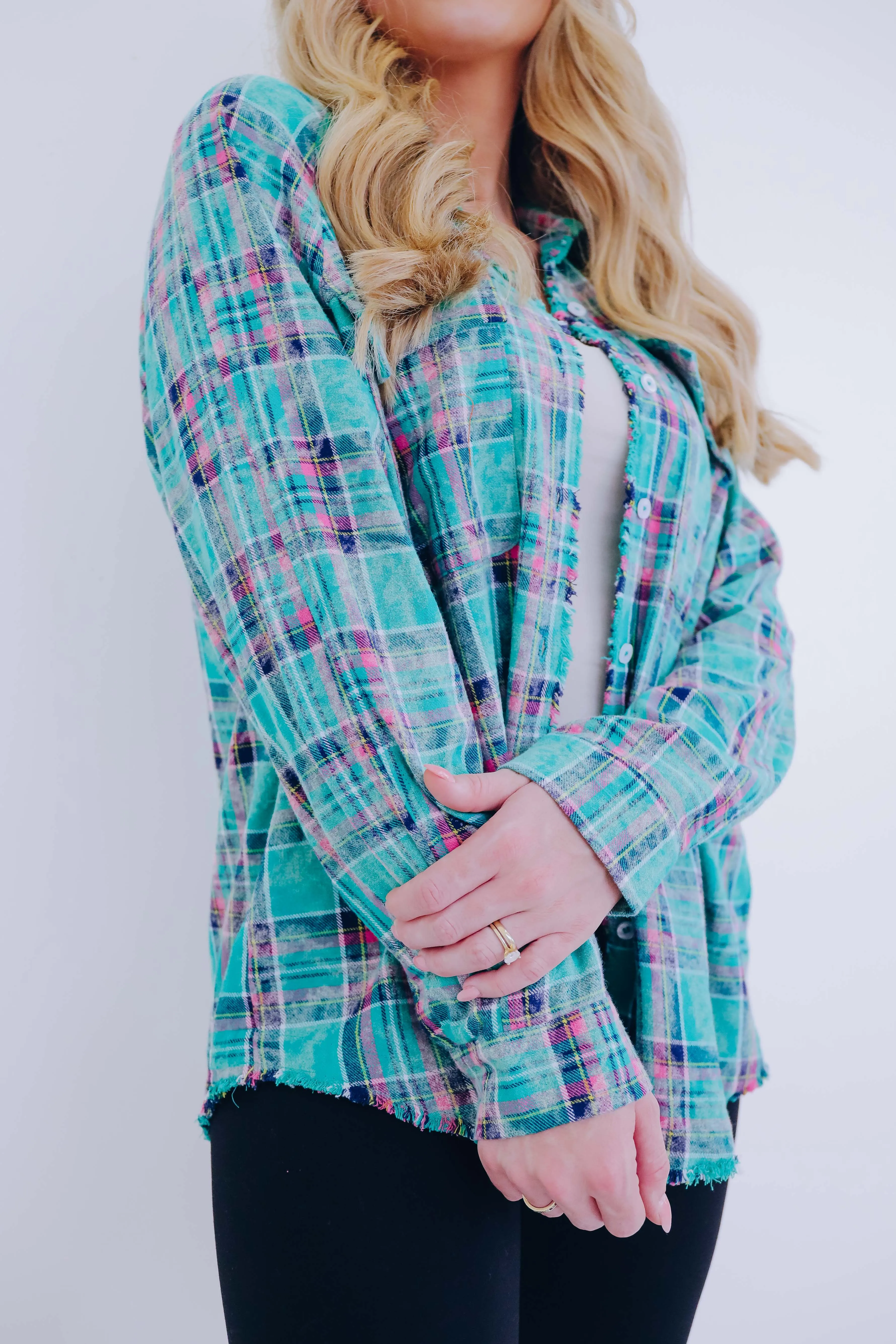 Folklore Flannel Oversized Button Up Shirt - 2 Colors