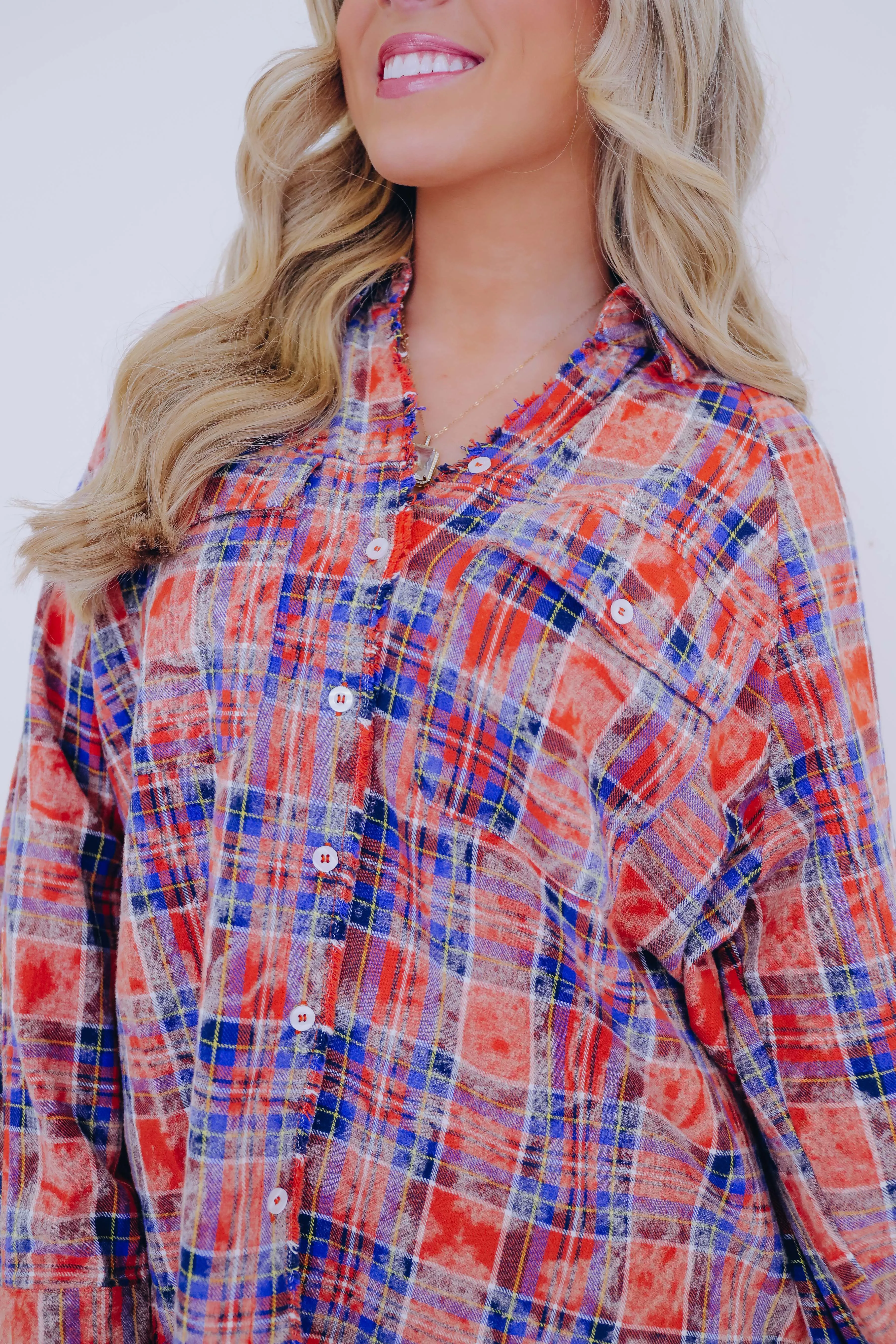 Folklore Flannel Oversized Button Up Shirt - 2 Colors