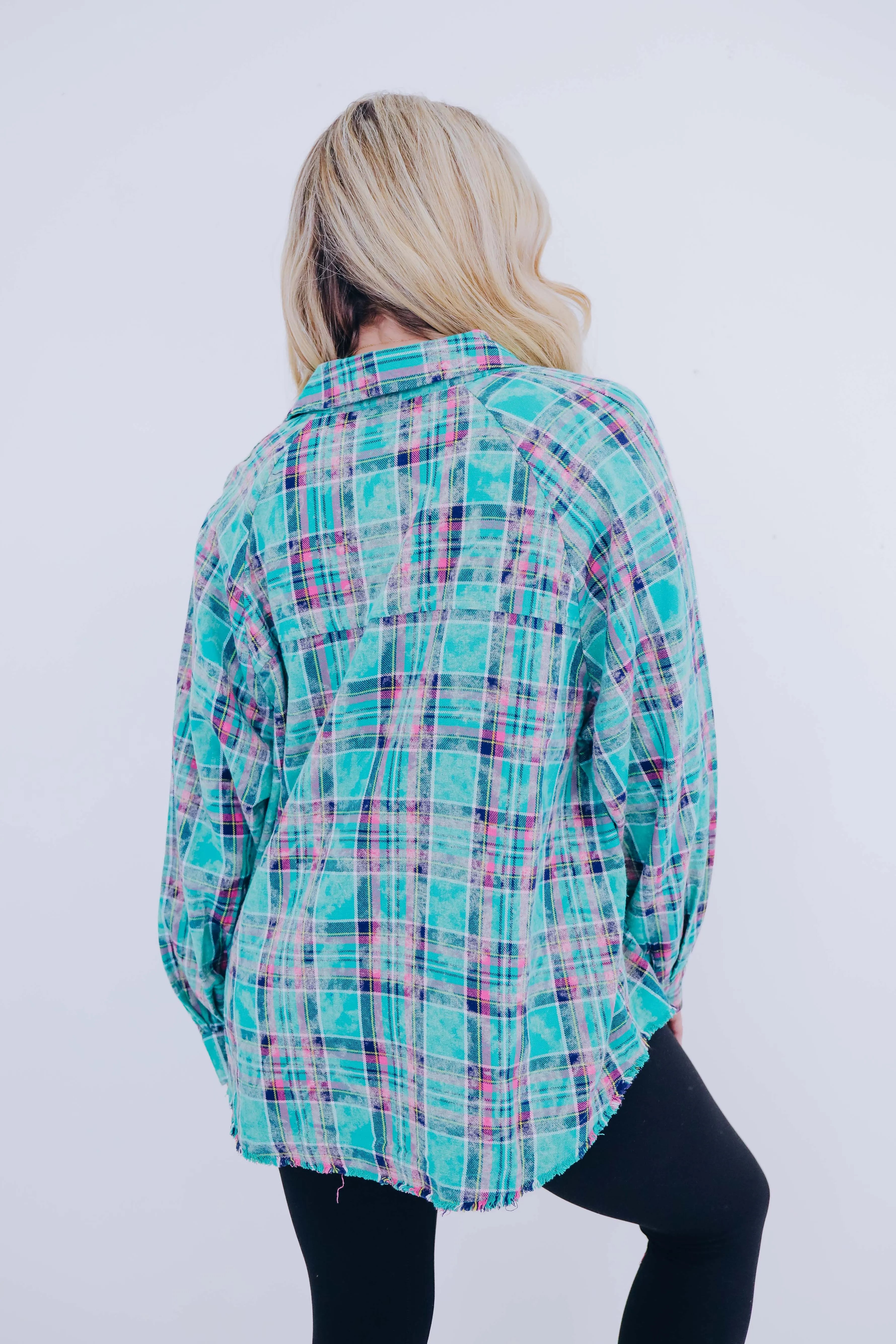 Folklore Flannel Oversized Button Up Shirt - 2 Colors